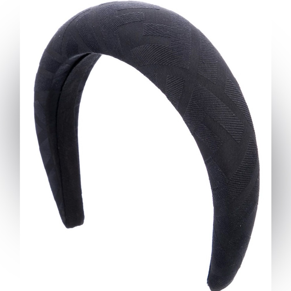 Fendi Textured Black Headband